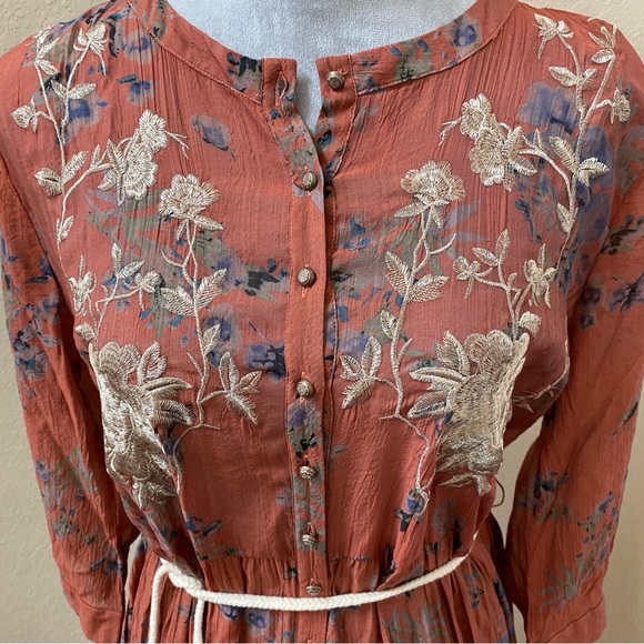 Aratta Dresses & Skirts - Floral Embroidered Dress Ararat Something unique dress